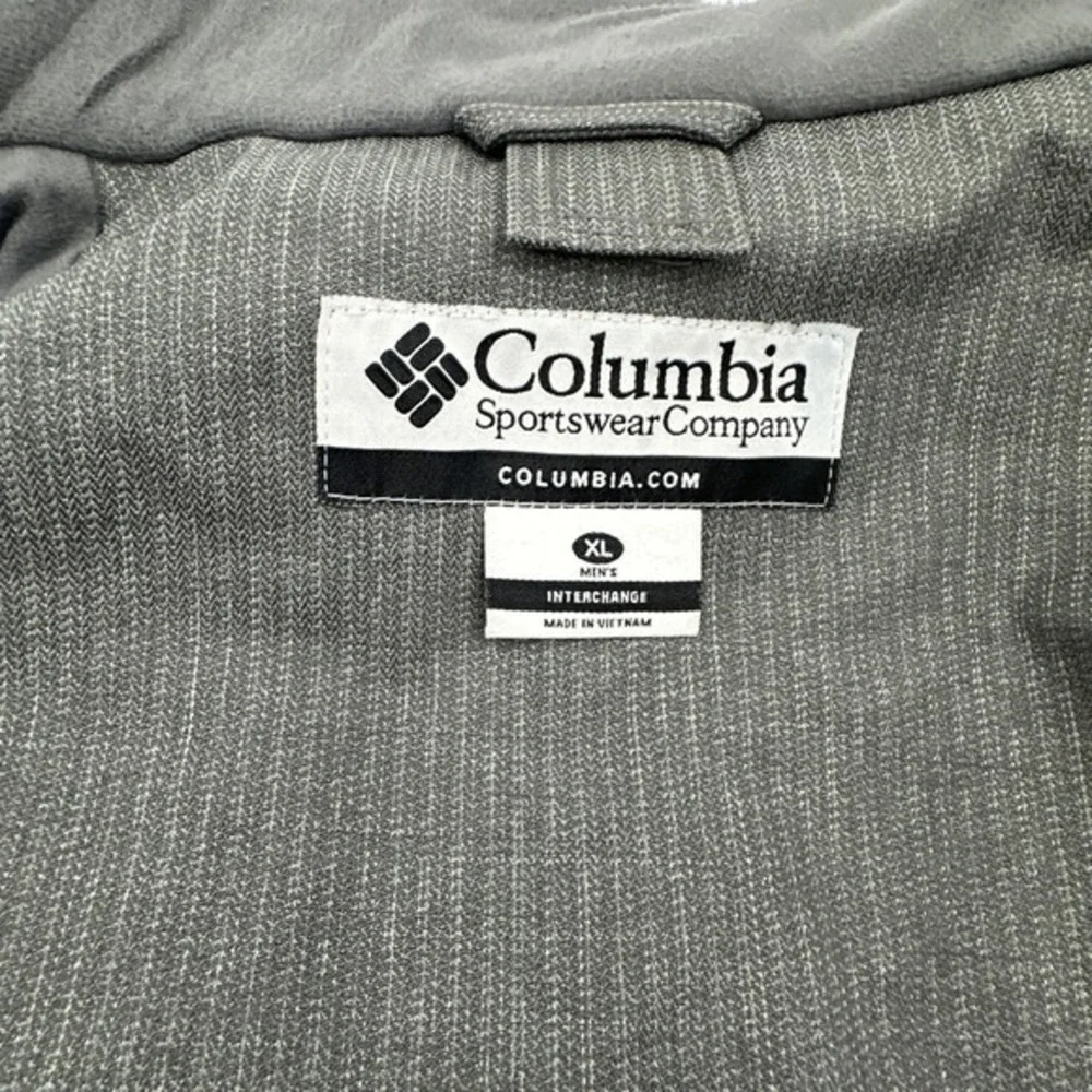 Columbia Jacket Men's XL Gray Ski Omni Shield Waterproof Breathable Ins. Shell